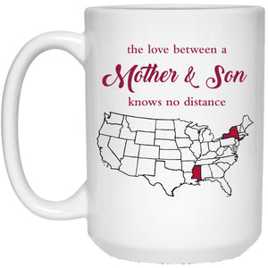 Mississippi New York The Love Between Mother And Son Mug - Mug Teezalo