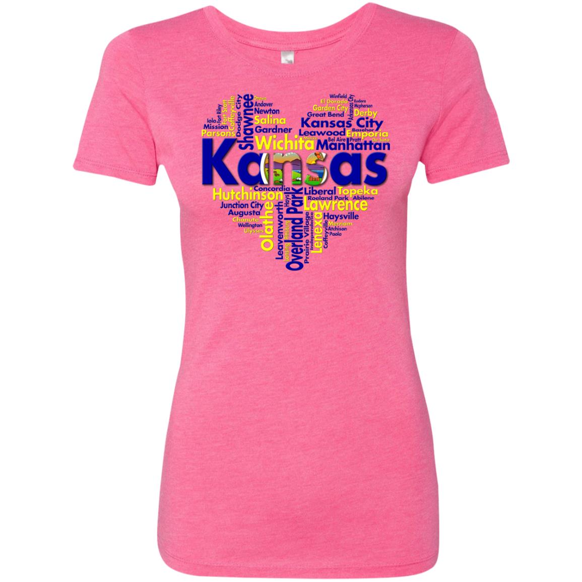 Kansas City Heart T Shirt - T-shirt Teezalo