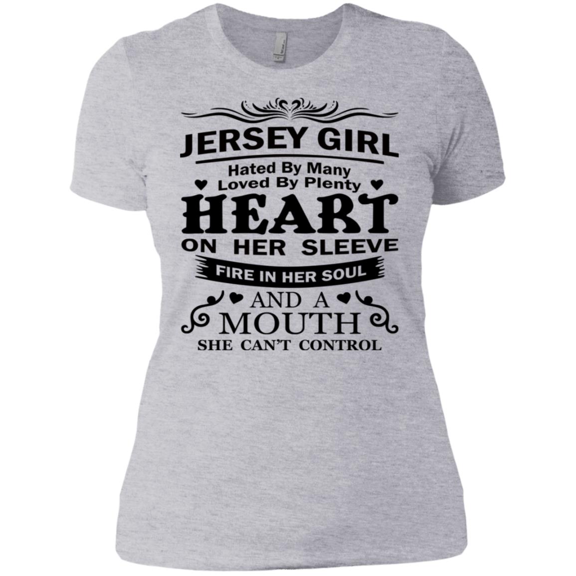 Jersey Girl Hated By Many Loved By Plenty Hoodie - Hoodie Teezalo