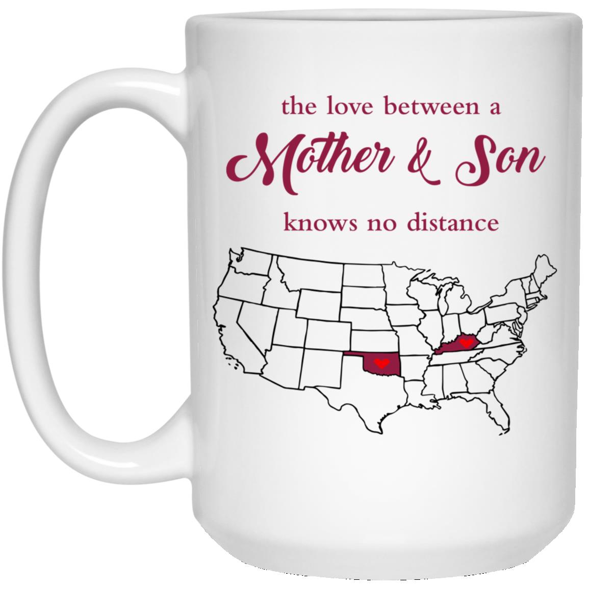 Oklahoma Kentucky The Love Between Mother And Son Mug - Mug Teezalo