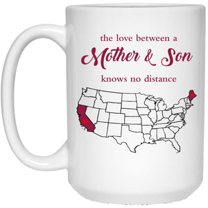 Maine California The Love Between Mother And Son Mug - Mug Teezalo