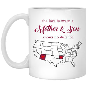 Arizona Arkansas The Love Between Mother And Son Mug - Mug Teezalo