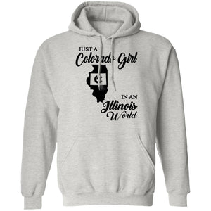 Just A Colorado Girl In An Illinois  World T-shirt - T-shirt Teezalo