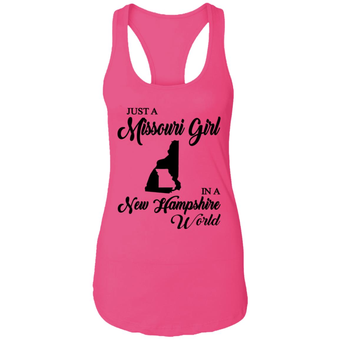 Just A Missouri Girl In A New Hampshire World T-Shirt - T-shirt Teezalo