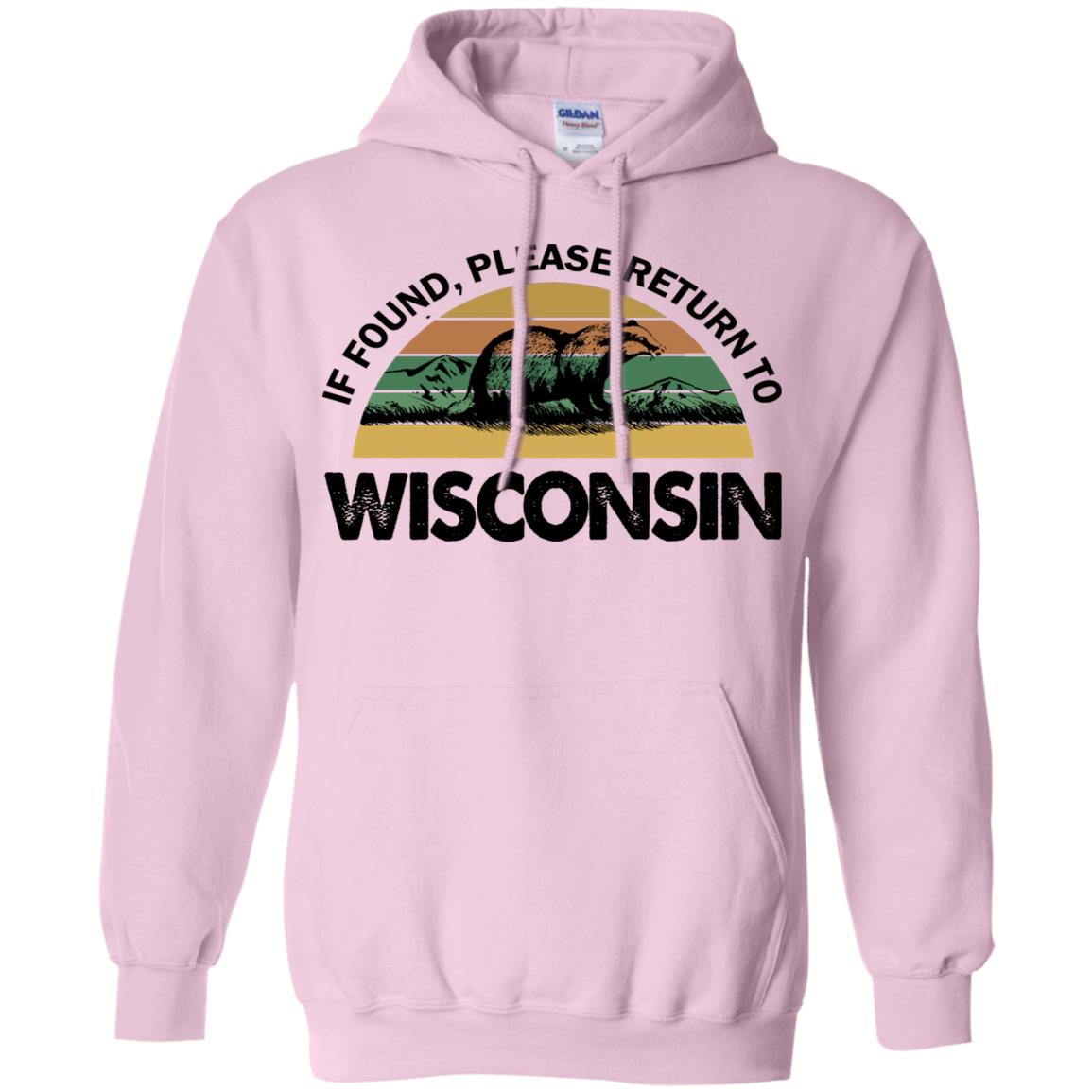 If Found Please Return To Wisconsin Funny T-shirt - T-shirt Teezalo
