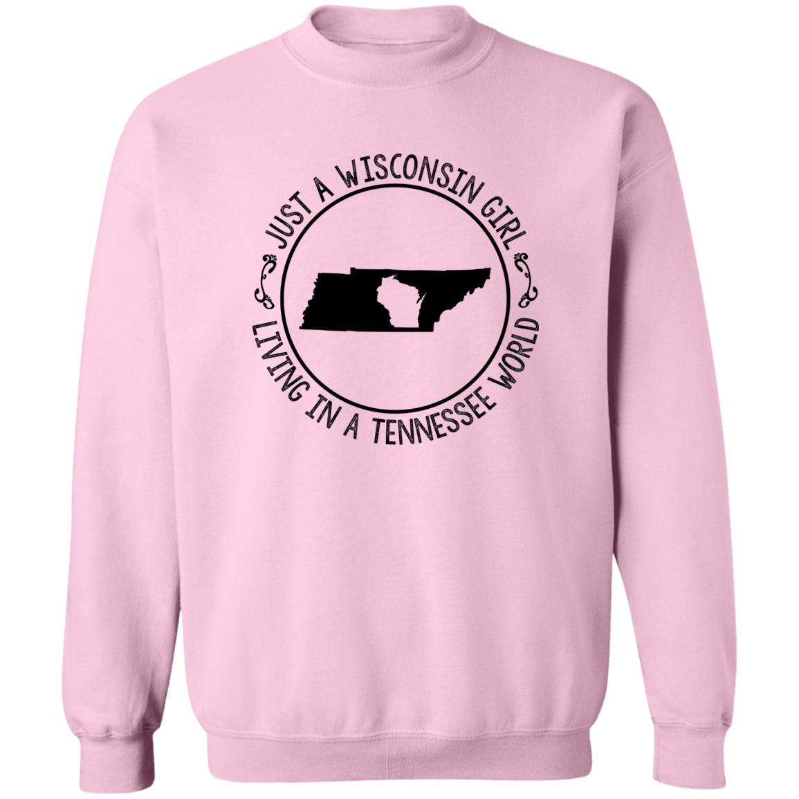 Wisconsin Girl Living In Tennessee World T Shirt - T-shirt Teezalo