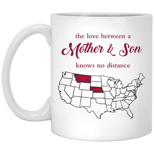 Montana Nebraska The Love Between Mother And Son Mug - Mug Teezalo