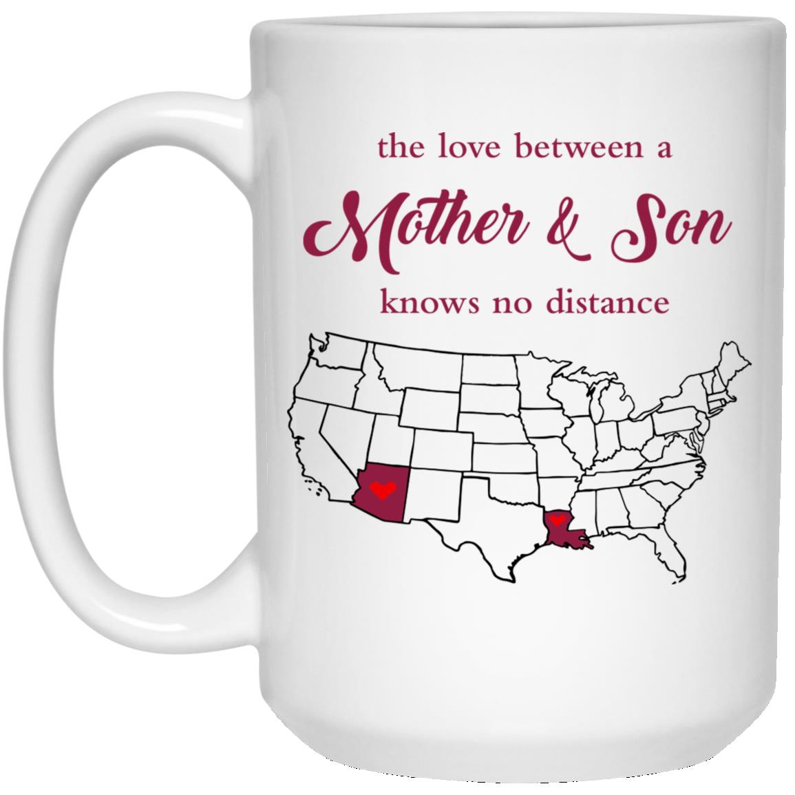 Arizona Louisiana The Love Between Mother And Son Mug - Mug Teezalo