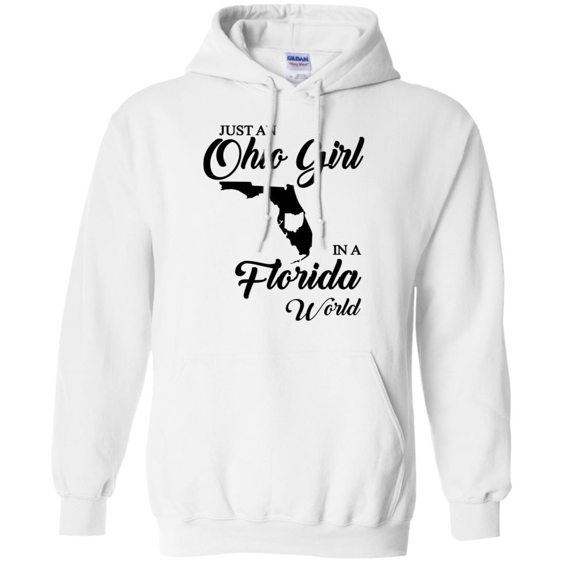 Just An Ohio Girl In A Florida World T-Shirt - T-shirt Teezalo