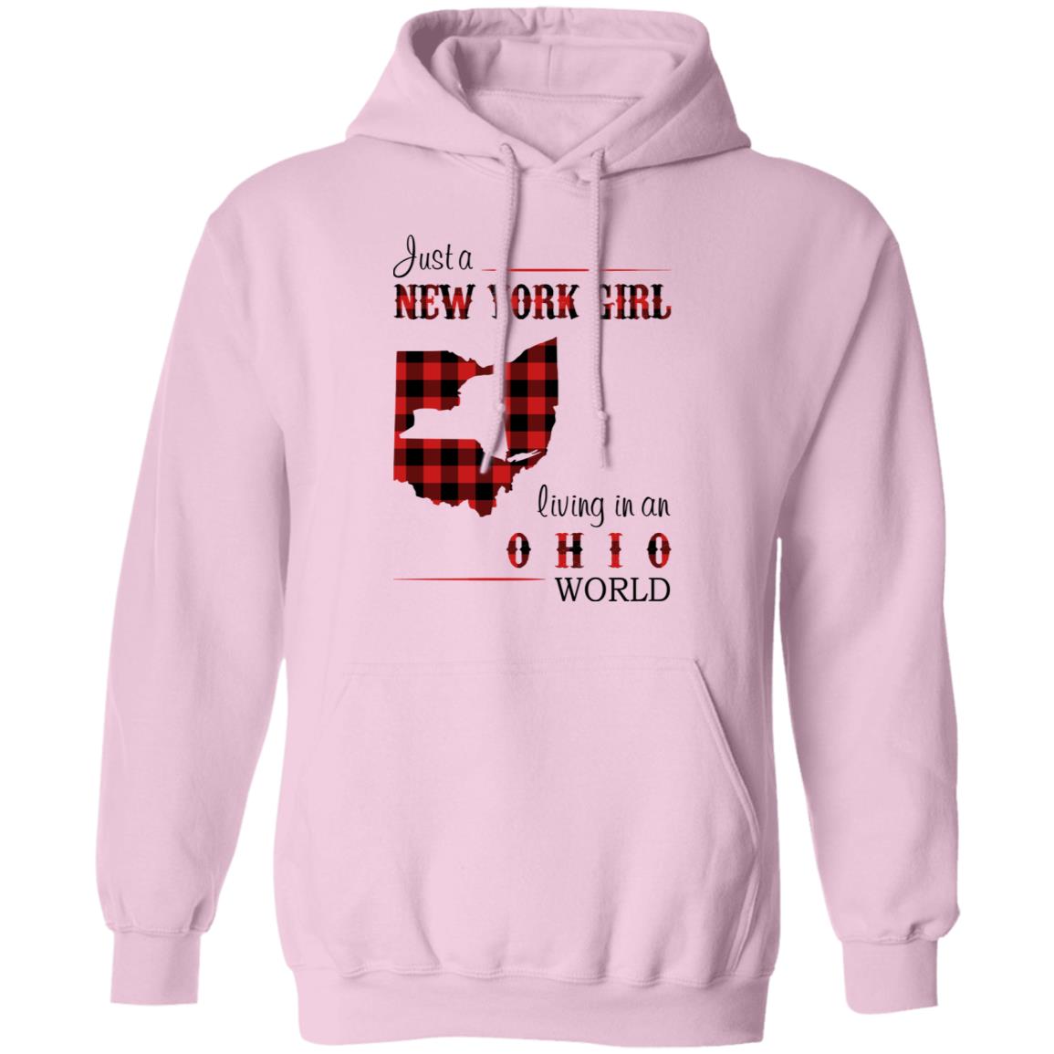 Just A New York Girl Living In Ohio World T-Shirt - T-shirt Teezalo