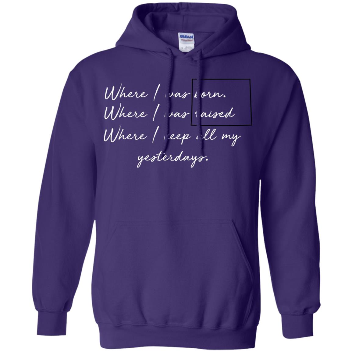 Wyoming Where I Was Born Where I Was Raised T-Shirt - T-shirt Teezalo