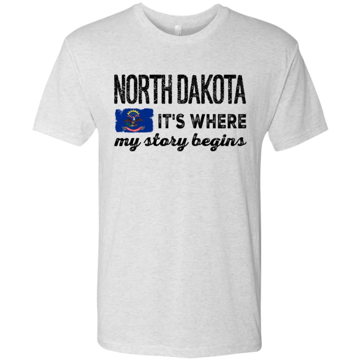 North Dakota Where My Story Begins Hoodie - Hoodie Teezalo