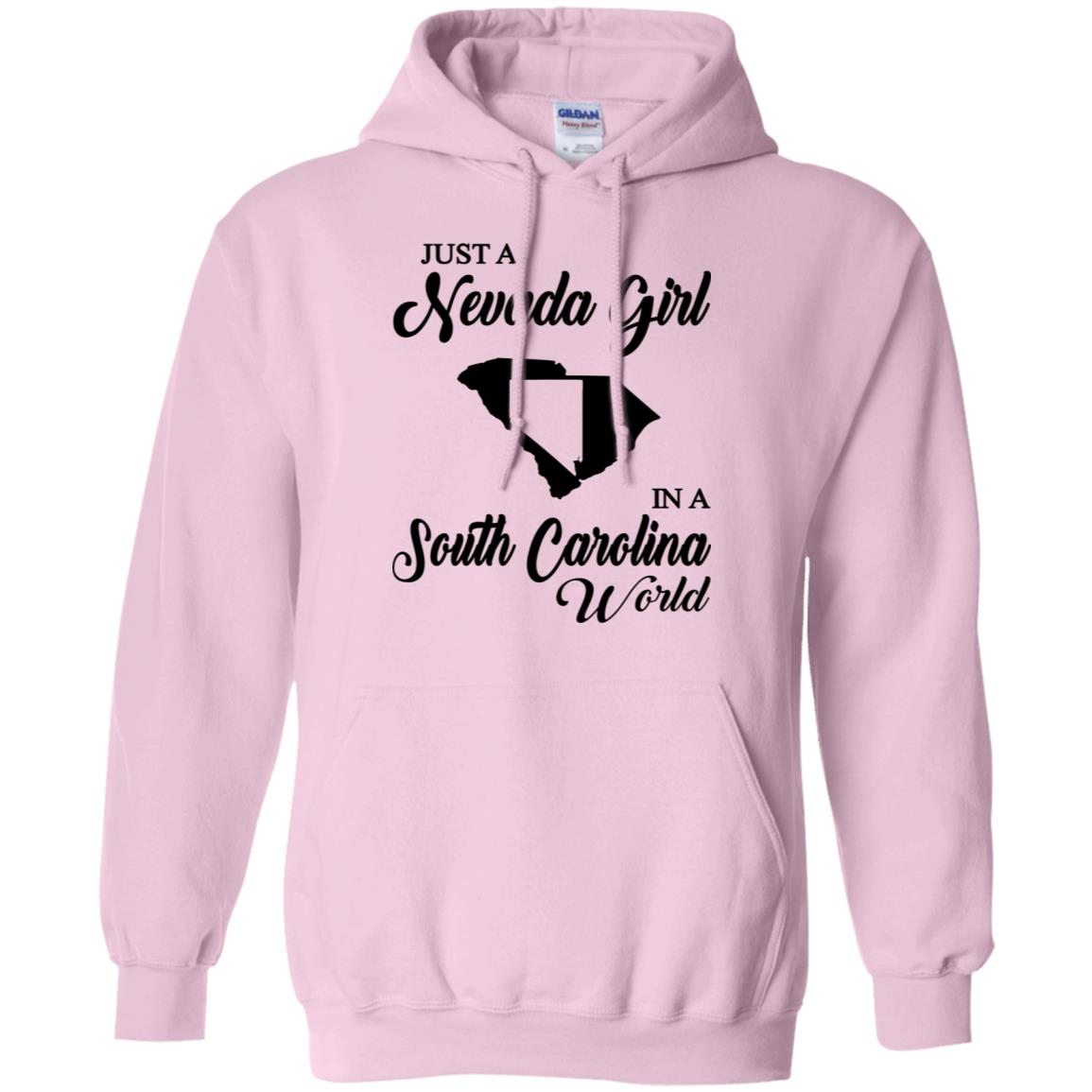 Just A Nevada Girl In A South Carolina World T-Shirt - T-shirt Teezalo