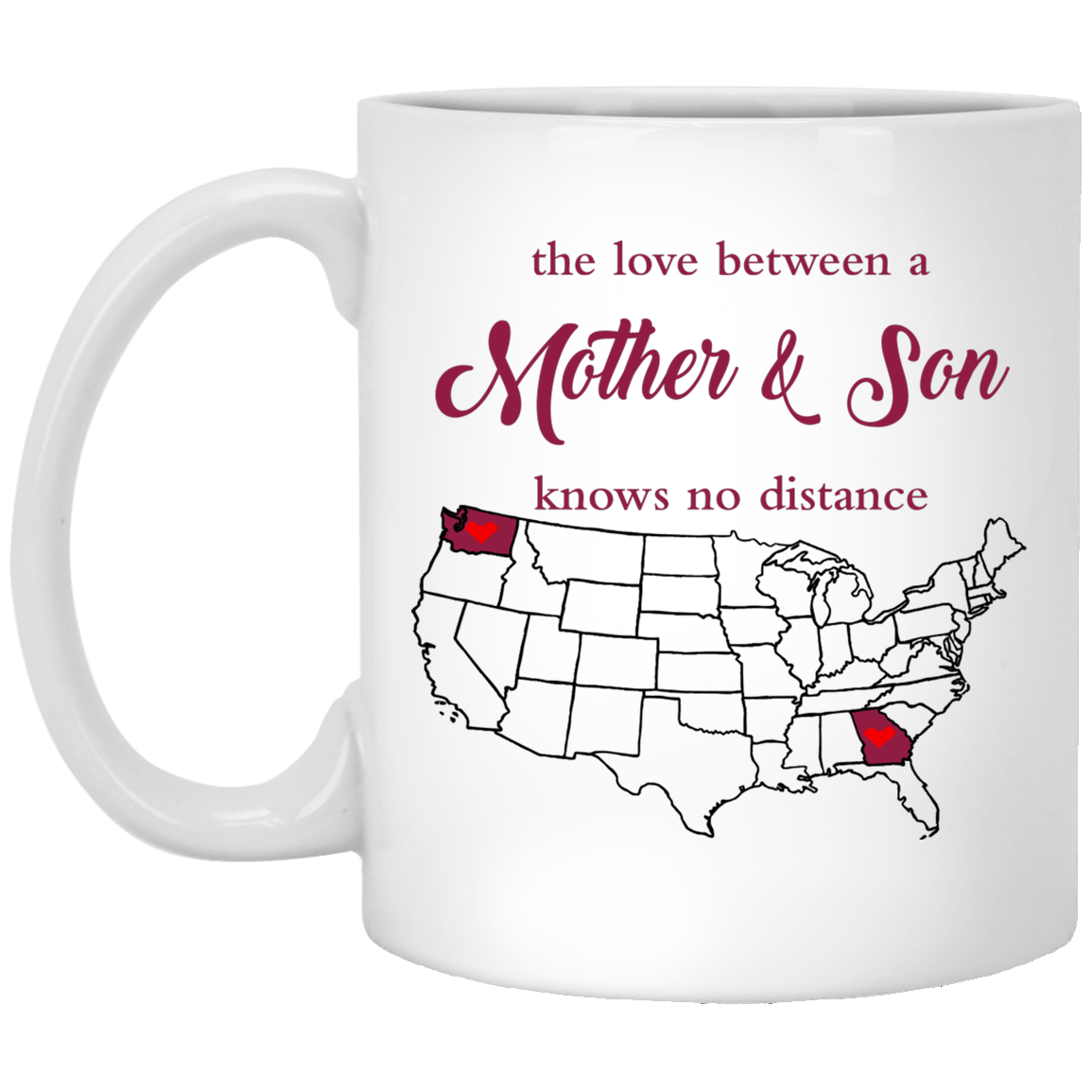 Georgia Washington The Love Between Mother And Son Mug - Mug Teezalo