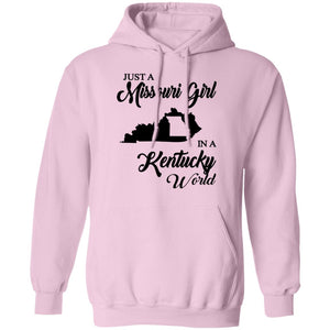 Just A Missouri Girl In A Kentucky World T-Shirt - T-shirt Teezalo