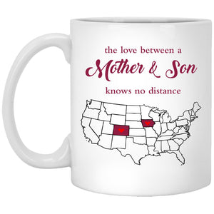 Iowa Colorado The Love Between Mother And Son Mug - Mug Teezalo