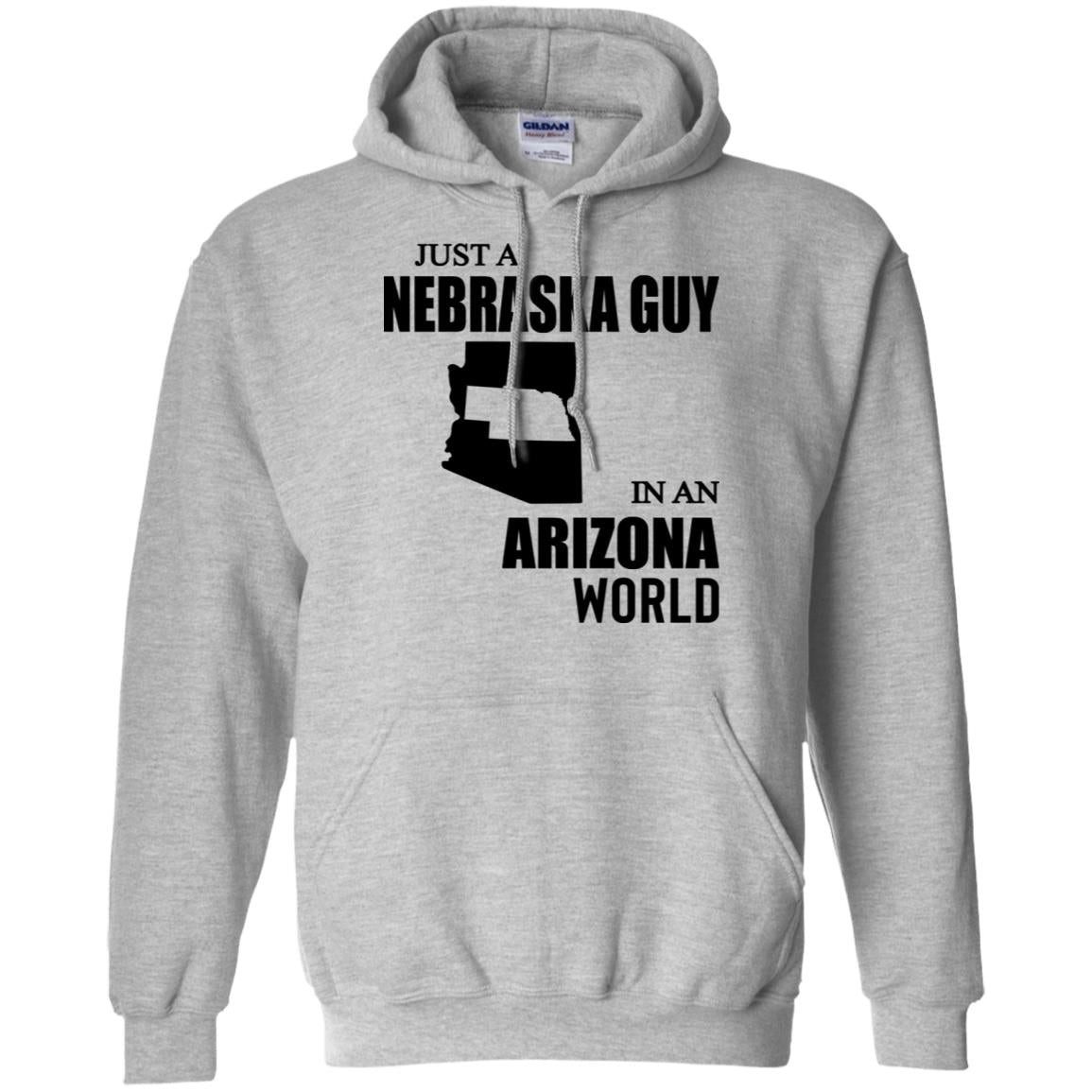 Just A Nebraska Guy In An Arizona World T-shirt - T-shirt Teezalo