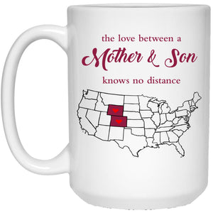 Colorado Wyoming The Love Between Mother And Son Mug - Mug Teezalo