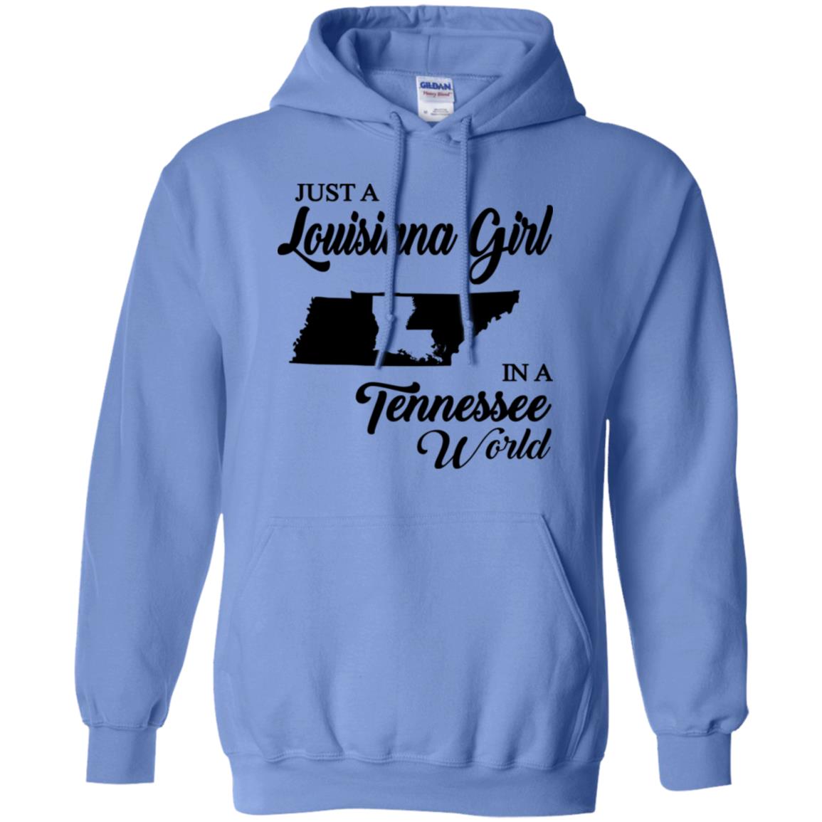 Just A Louisiana Girl In A Tennessee World T-Shirt - T-shirt Teezalo