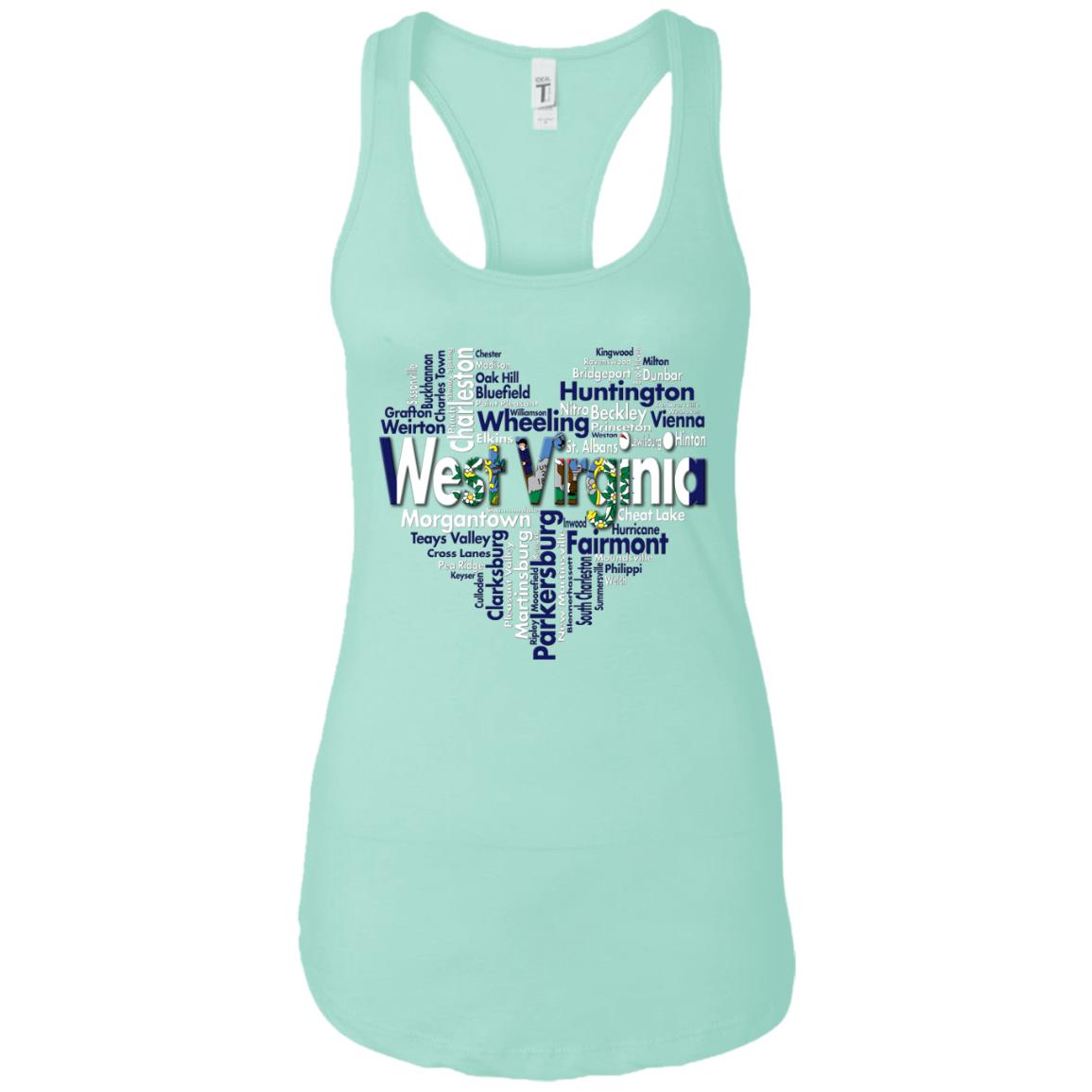 West Virginia Heart T Shirt - T-shirt Teezalo