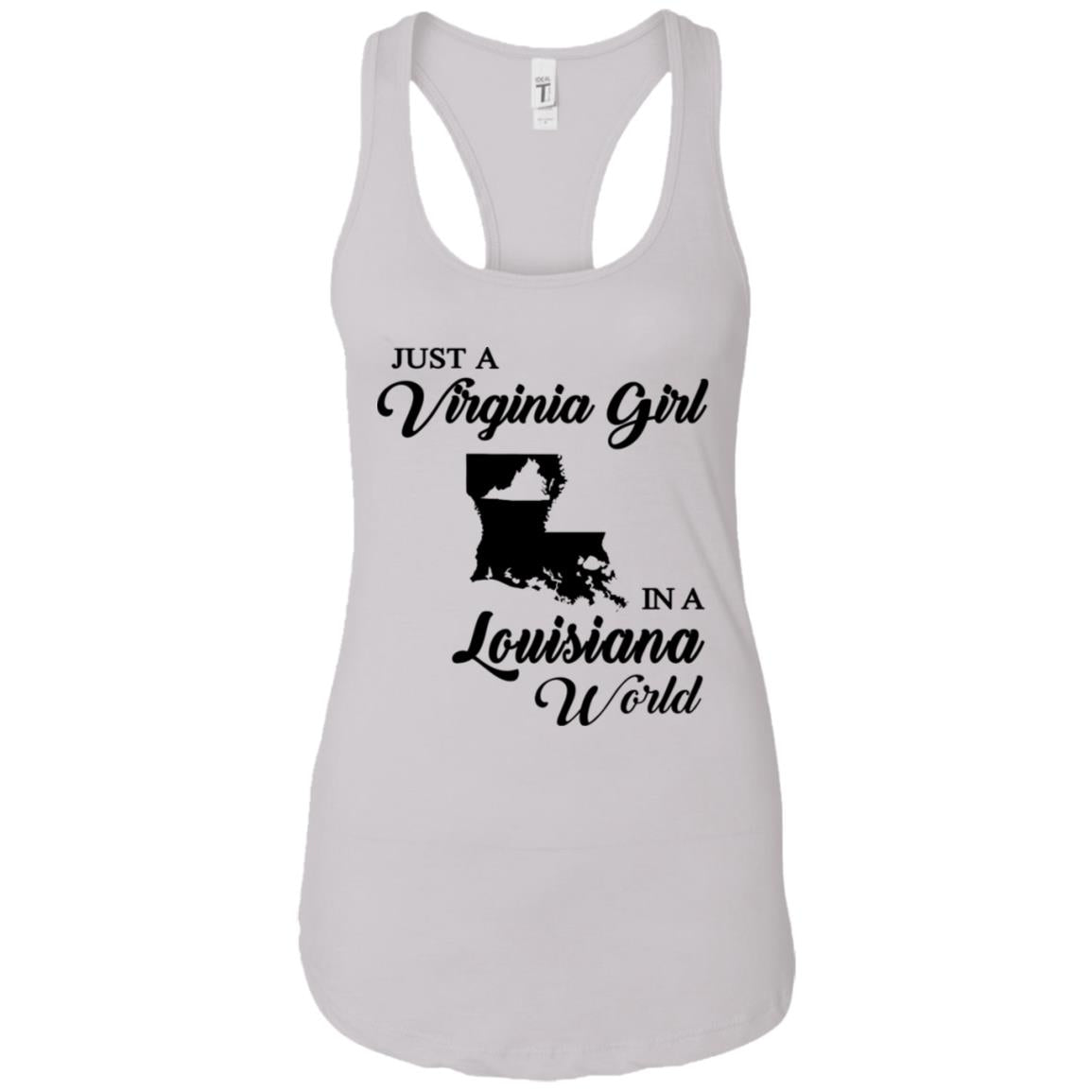 Just A Virginia Girl In A Louisiana World T-Shirt - T-shirt Teezalo