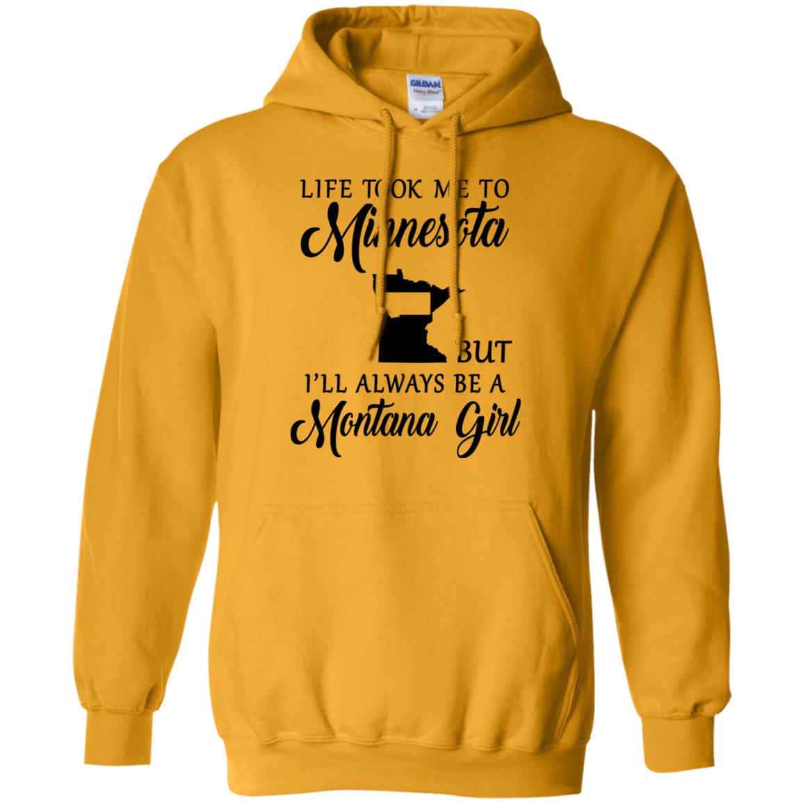 Montana Girl Life Took Me To Minnesota T-Shirt - T-shirt Teezalo