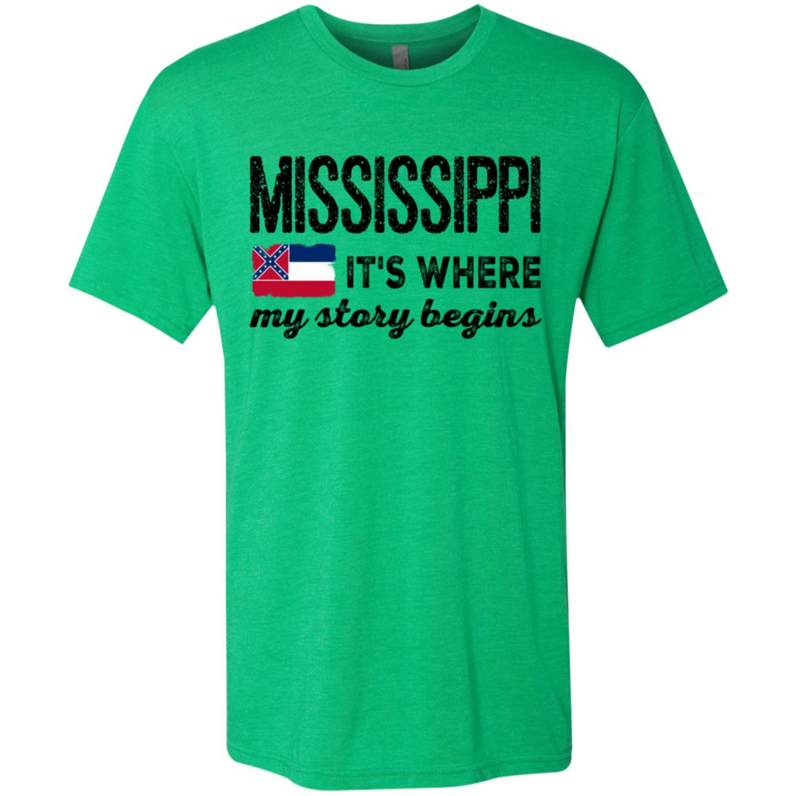 Mississippi Where My Story Begins T-shirt - T-shirt Teezalo
