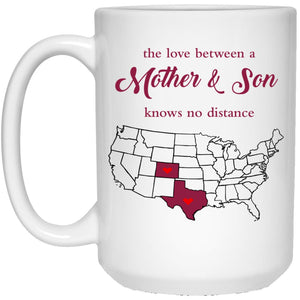 Colorado Texas The Love Between Mother And Son Mug - Mug Teezalo