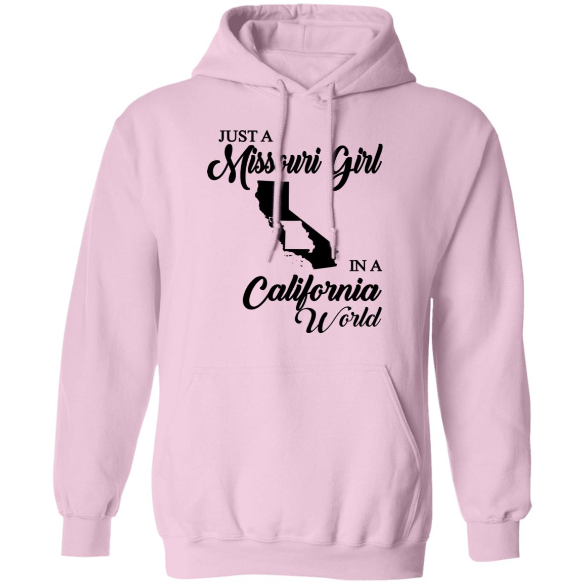 Just A Missouri Girl In A California World T-Shirt - T-shirt Teezalo