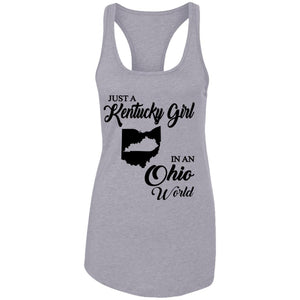Just A Kentucky Girl In An Ohio World T-Shirt - T-shirt Teezalo