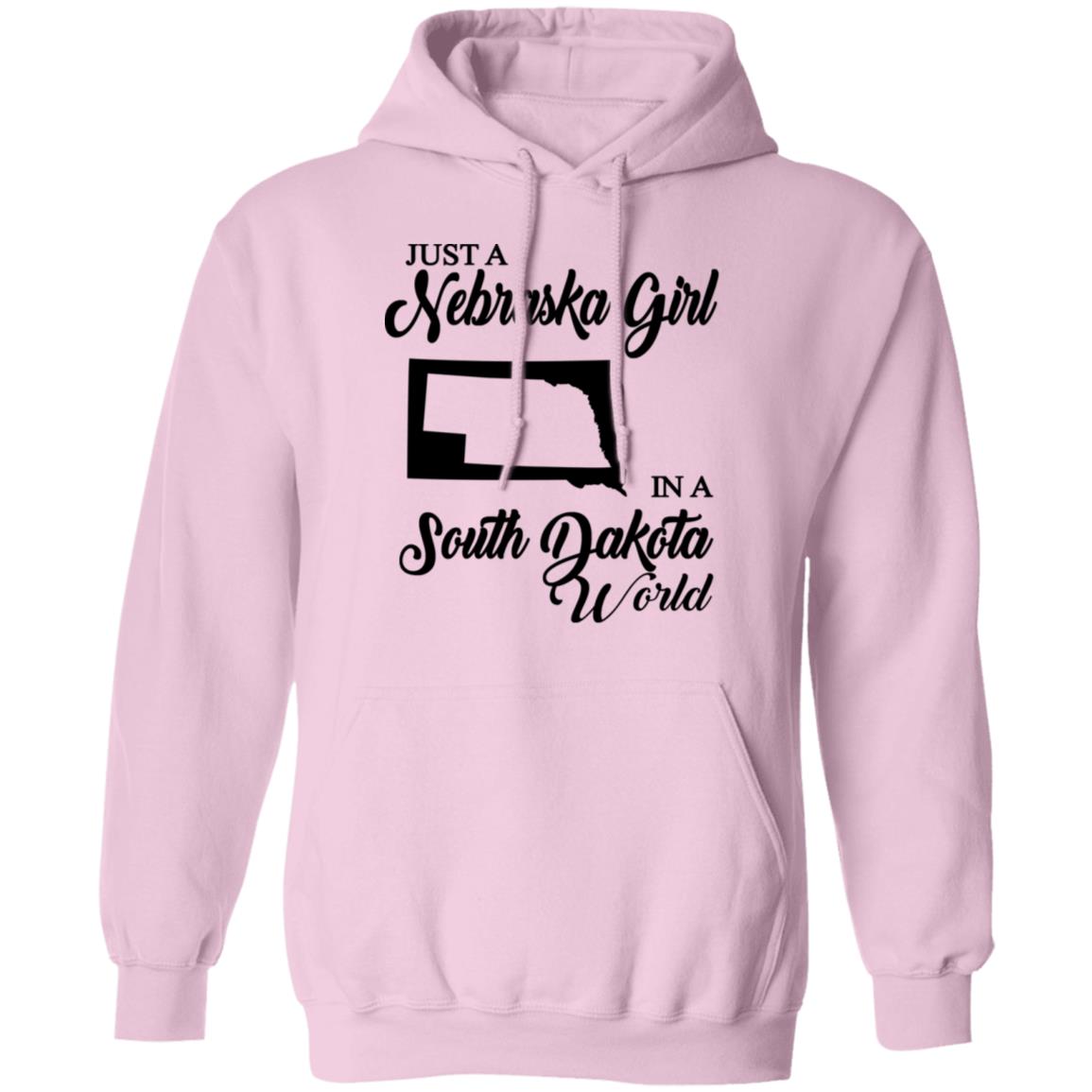 Just A Nebraska Girl In A South Dakota World T-Shirt - T-shirt Teezalo