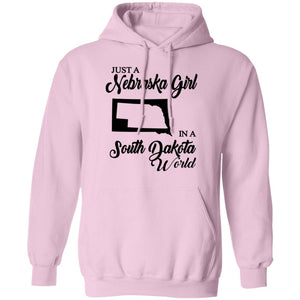 Just A Nebraska Girl In A South Dakota World T-Shirt - T-shirt Teezalo
