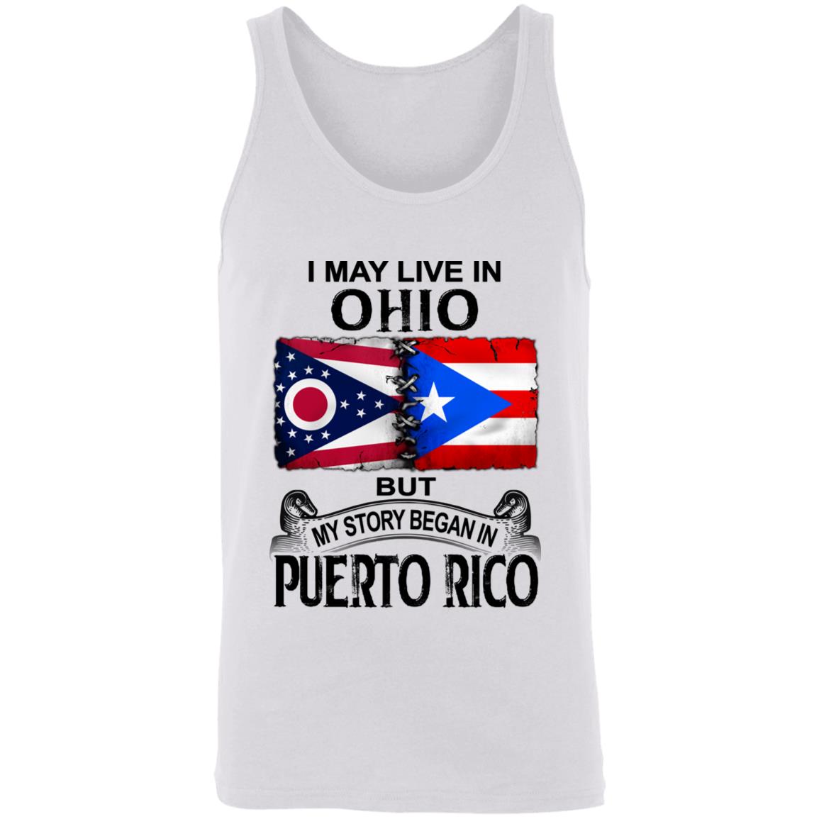 I Live In Ohio But My Story Began In Puerto Rico T Shirt - T-shirt Teezalo