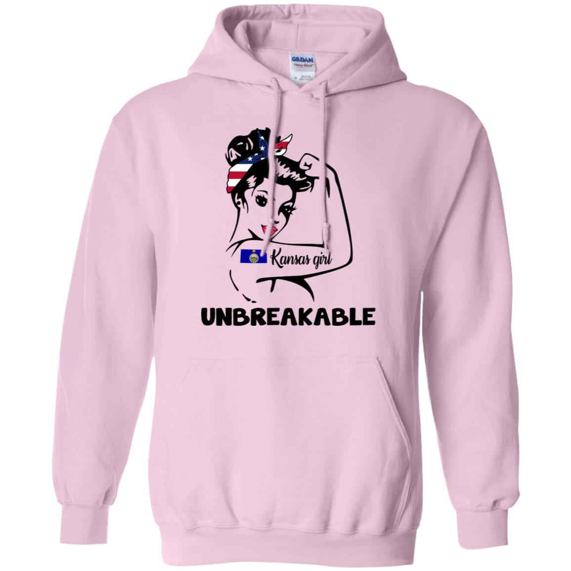Kansas Girl Unbreakable Hoodie - Hoodie Teezalo