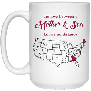Maine Georgia The Love Between Mother And Son Mug - Mug Teezalo