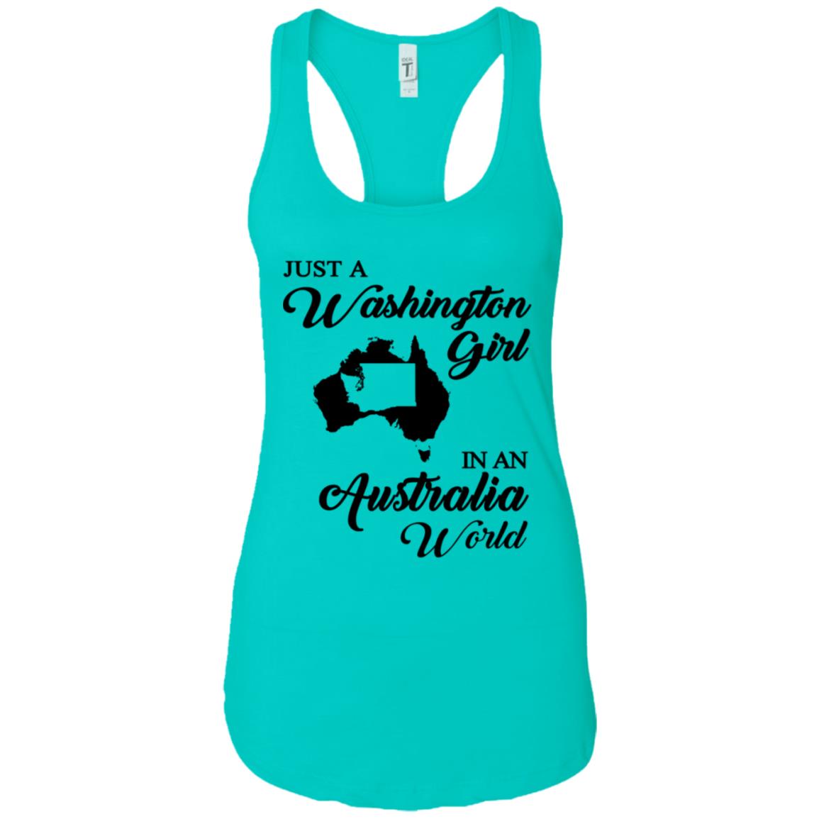 Just A Washington Girl In An Australia World T-Shirt - T-shirt Teezalo