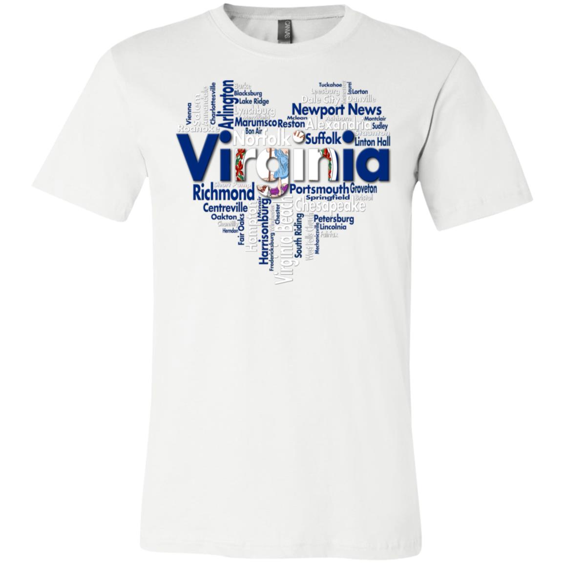 Virginia City Heart T-Shirt - T-shirt Teezalo