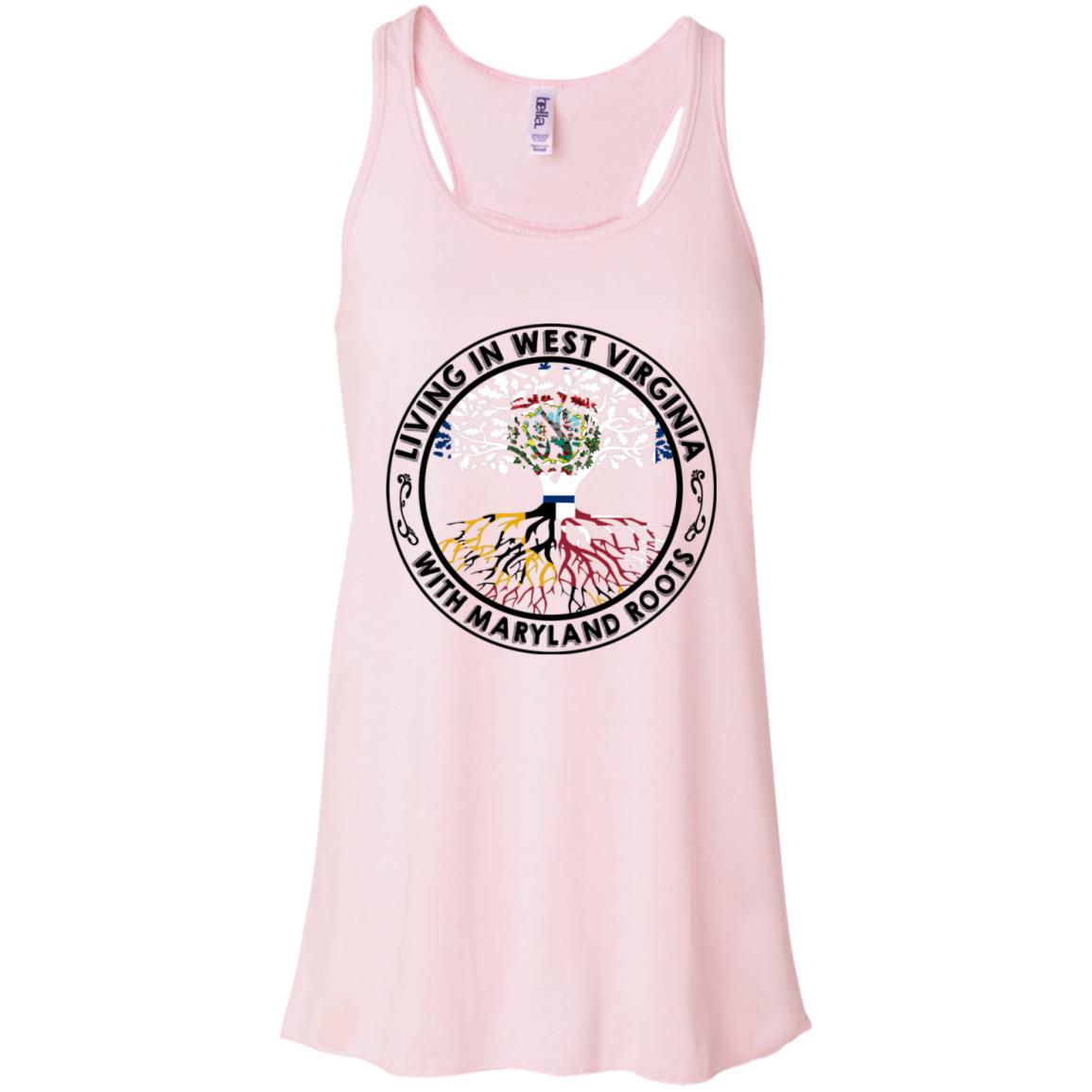 Living In West Virginia With Maryland Roots T-Shirt - T-shirt Teezalo