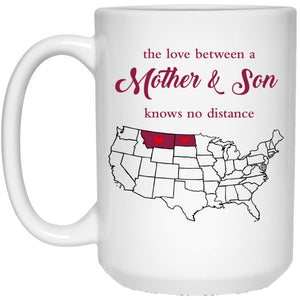 Montana North Dakota The Love Between Mother And Son Mug - Mug Teezalo