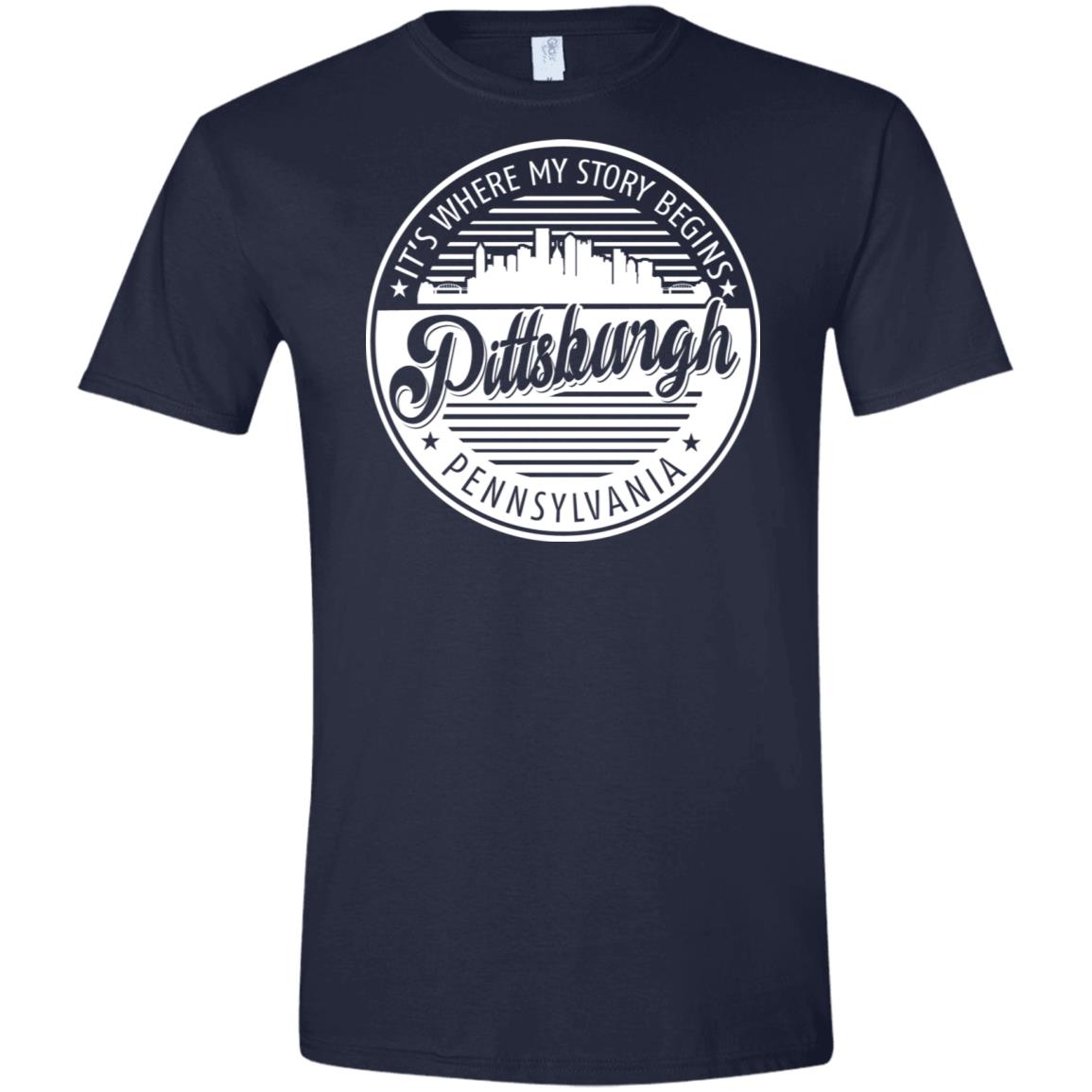 Pittsburgh It's Where My Story Begins T-Shirt - T-shirt Teezalo