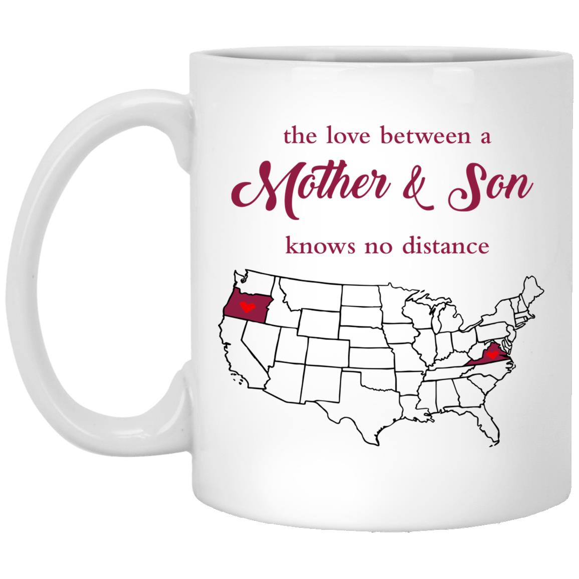 Virginia Washington The Love Between Mother And Son Mug - Mug Teezalo