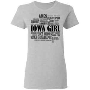 Iowa Girl And City T- Shirt - T-shirt Teezalo