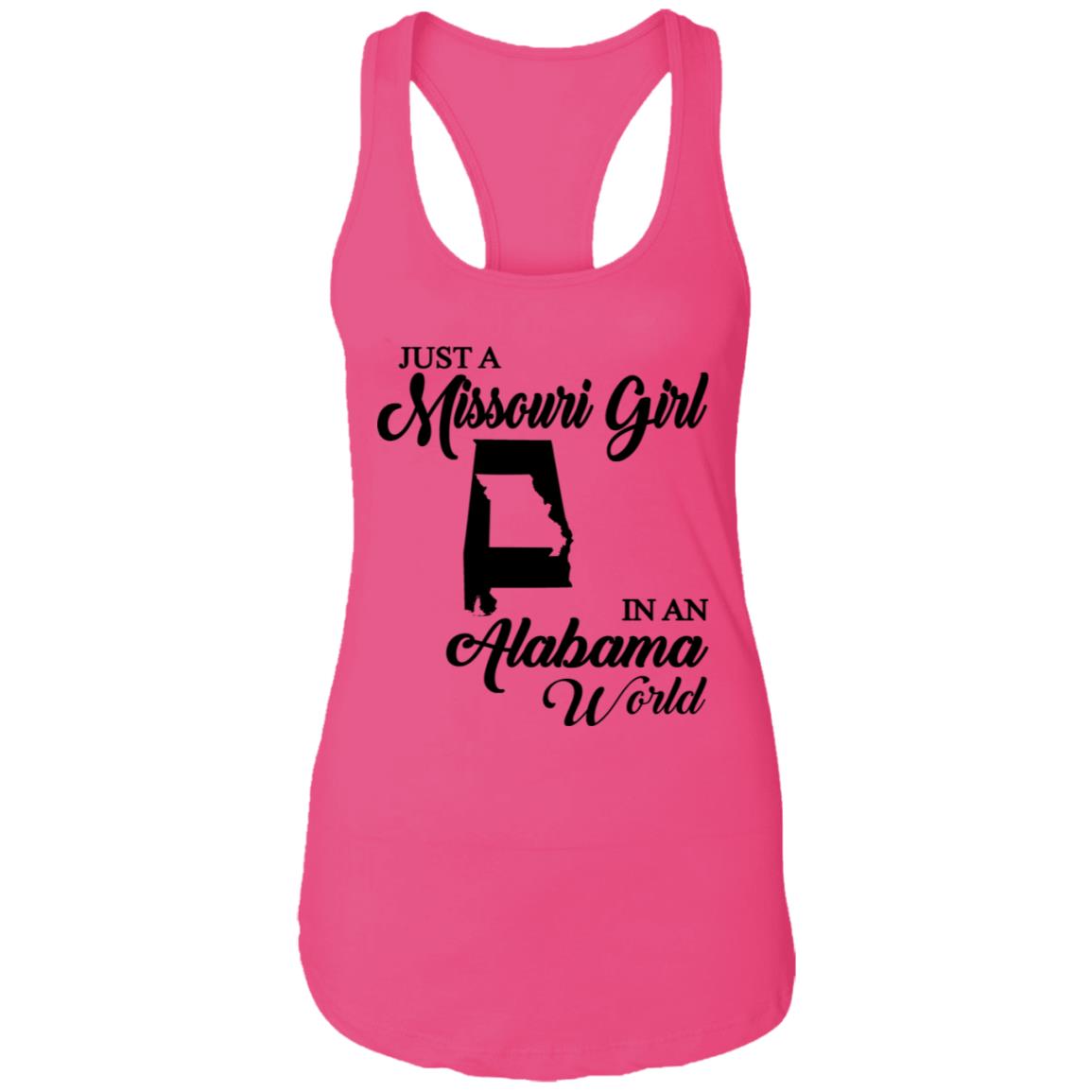 Just A Missouri Girl In An Alabama World T Shirt - T-shirt Teezalo