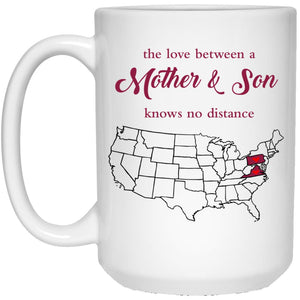 Virginia Pennsylvania The Love Between Mother And Son Mug - Mug Teezalo