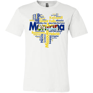 Montana City Heart T- Shirt - T-shirt Teezalo