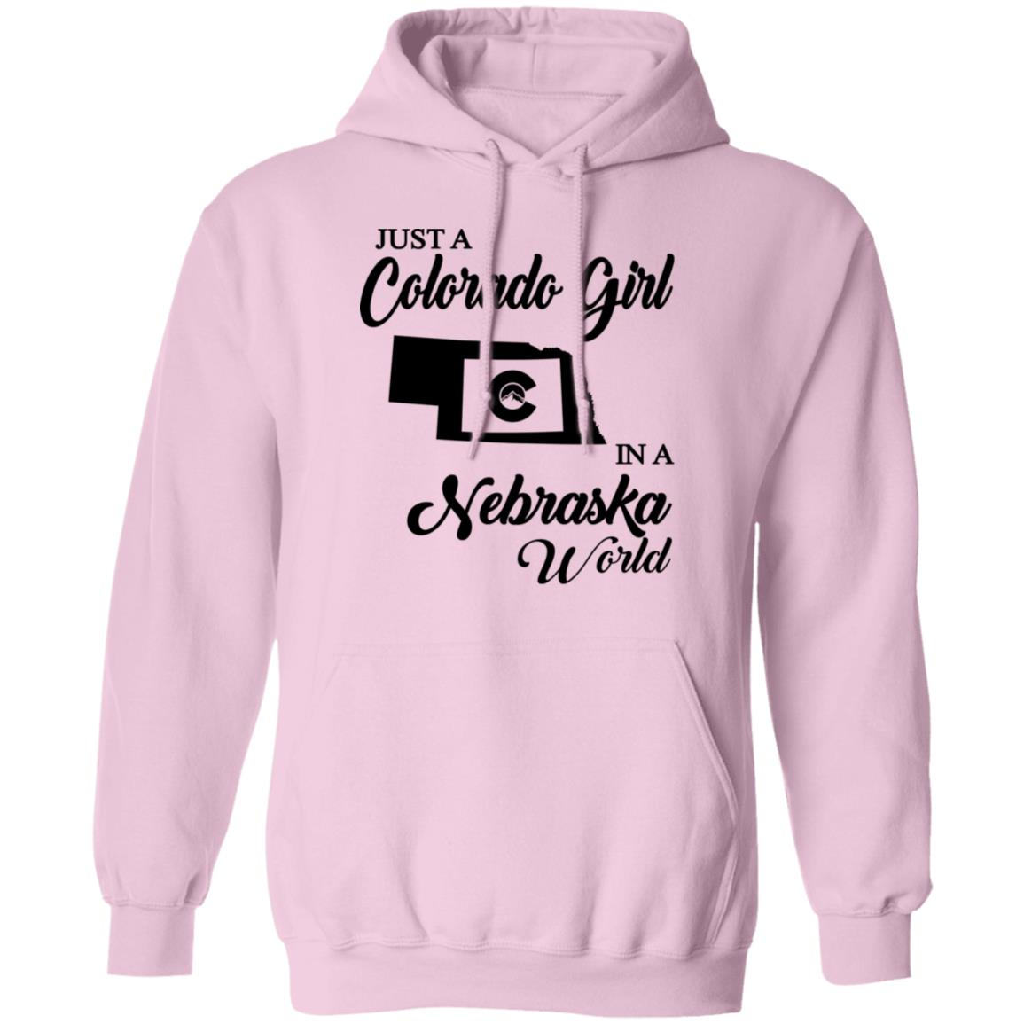 Just A Colorado Girl In A Nebraska World T-shirt - T-shirt Teezalo
