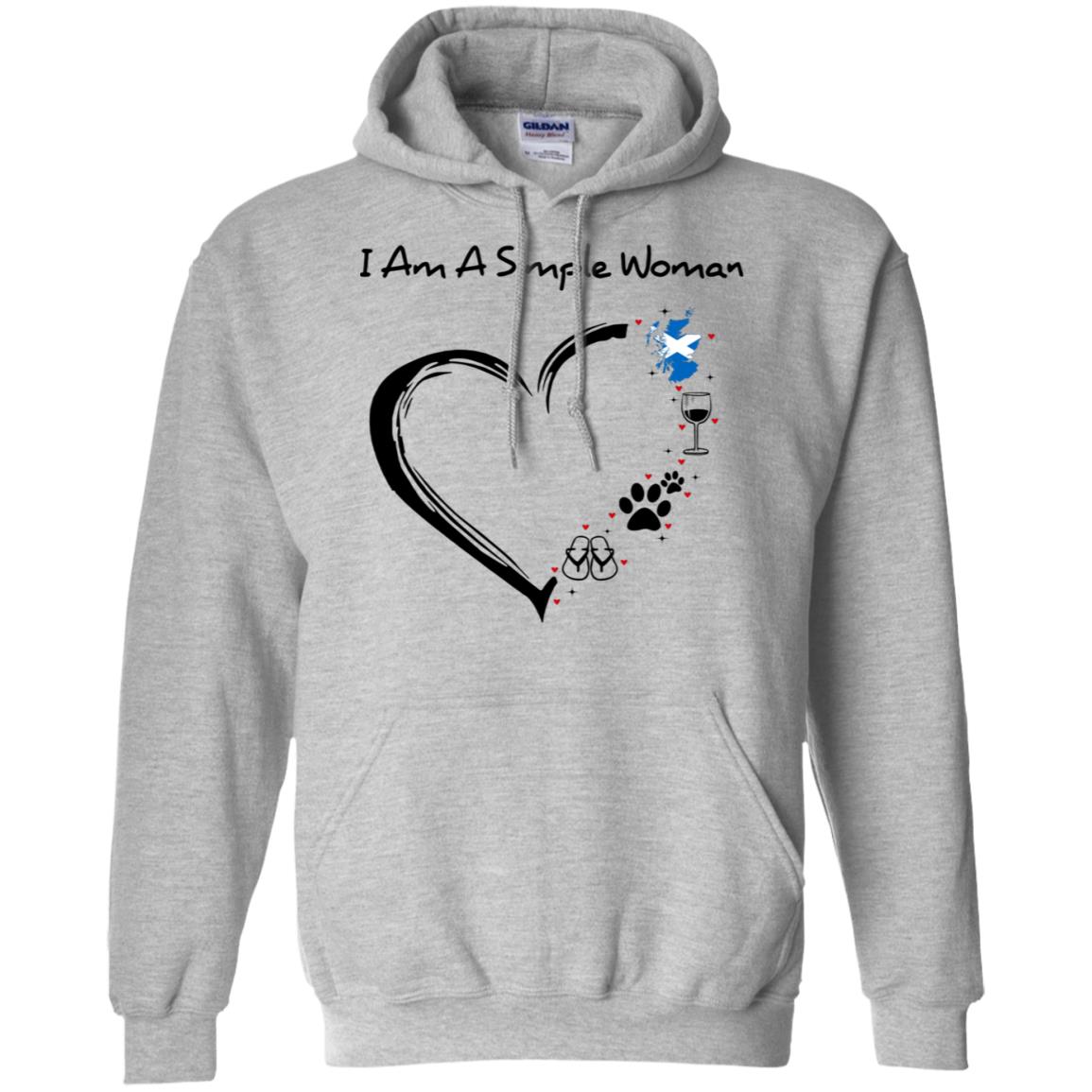 Scotland I Am A Simple Woman Hoodie - Hoodie Teezalo