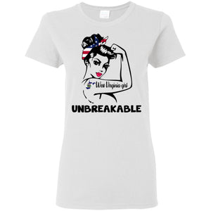 West Virginia Girl Unbreakable T Shirt - T-shirt Teezalo