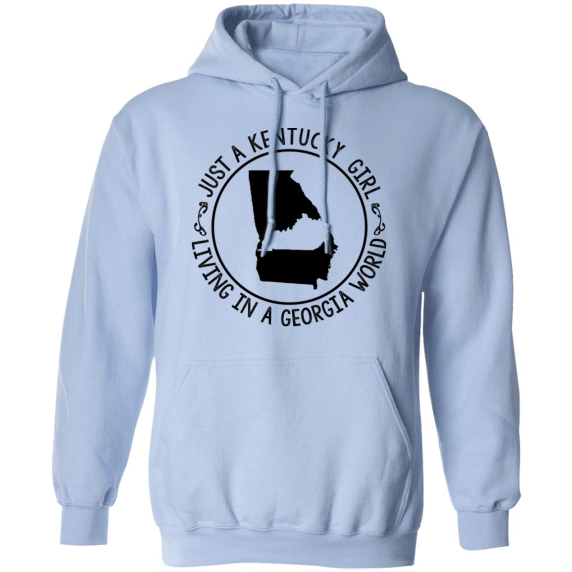 Kentucky Girl Living In Georgia World T-Shirt - T-shirt Teezalo