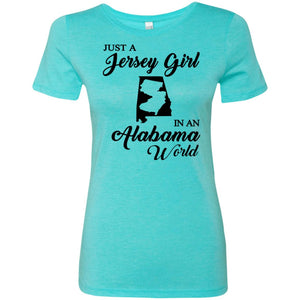 Just A Jersey Girl In An Alabama World T-Shirt - T-shirt Teezalo